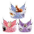 YedsIntu 3 Pcs Guinea Pig Hammock, Rat Ferret Hamster Hanging Hammock Guinea Pig Accessories for Small Animals Chinchilla Parrot Sugar Glider Ferret Squirrel (11"×11") - color: Purple, Blue, Red