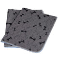 Washable Dog Pee Pads with Free Grooming Gloves,Non Slip Dog Mats with Great Urine Absorption,Reusable Puppy Pee Pads for Whelping,Potty,Training,Playpen - size: 24x36 Inch (Pack of 2)