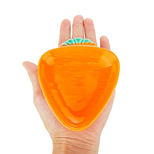 2 Pcs Hamster Ceramic Food Bowl, Cute Shape Anti-Turning Dish for Hamster Gerbil Hedgehog Guinea Pig Rat Rodent