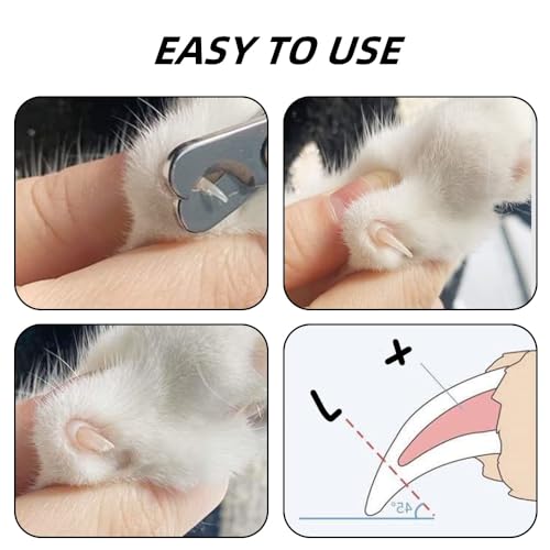 Pet Nail Clipper, Professional Claw Trimmer for Cat, Small Dog, Rabbit, Small Animal, Stainless Steel