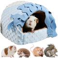 Small Pet Hideout No Bottom Guinea Pig Rabbit Cave Toilet Cover (Blue,Medium) - color: Blue, size: Medium