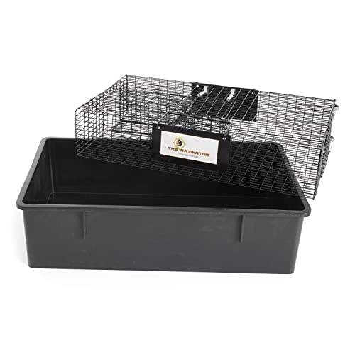 Rugged Ranch Ratinator Large Dual Door Live Rat & Mouse Trap Cage, 4-Pack | Humane Multi-Catch Rodent Control for Indoor or Outdoor Use, Reusable Catch and Release Wire Metal Cage for Rats and Mice - color: Rat, size: 4 Pack