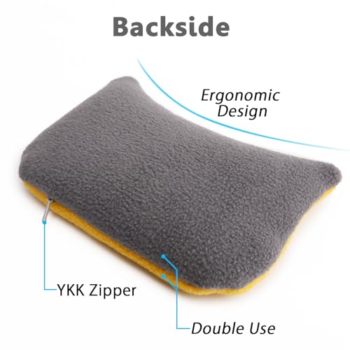 Large Mouse Wrist Rest Bean Bag, Ergonomic Mouse Support Pad Filled Ergo Beads for Computer, Laptop, PC Gaming (Yellow) - color: Yellow