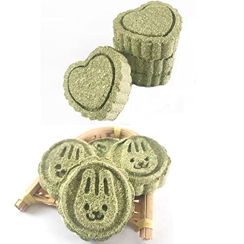 ANDES Bunny Toys 30PCS Guinea Pig Toys Rabbit Toys Accessories Natural Timothy Biscuit Hay Sticks Hamster Toys for Teeth Handmade Rabbit Chews and Treats Apple Wood Sticks Chinchilla Rat Teeth Molar