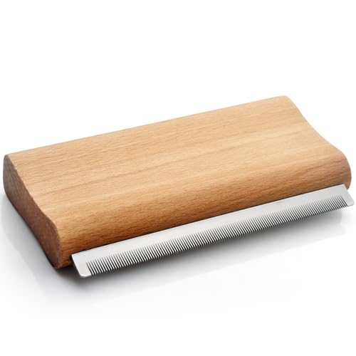 Dog Brush for Shedding | Pet Hair Removal Tool, Cat Grooming Supplies, Deshedding Dog Brush | Combs for cleaning and grooming short and long hair (L (5.3 Inch)) - size: L ( 5.3 Inch )