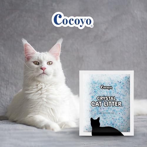 COCOYO Crystal Cat Litter I Silica Gel Cat Litter,17.2 Lbs Value Pack (4.3 Lbs x 4)