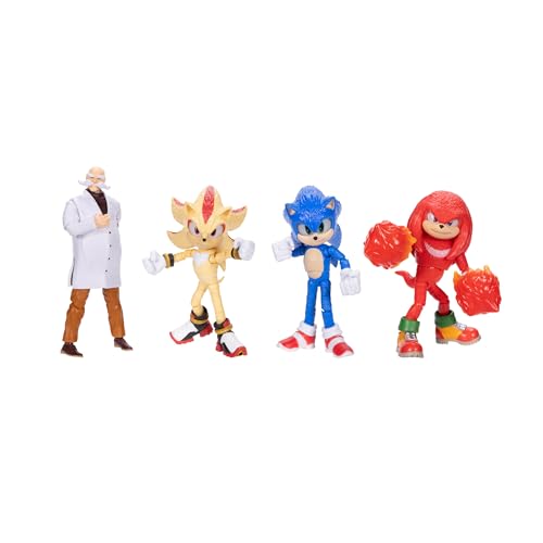 Sonic 3 The Hedgehog The Movie - 5" Knuckles Action Figure - Articulated Figure - Jakks Pacific - color: Knuckles