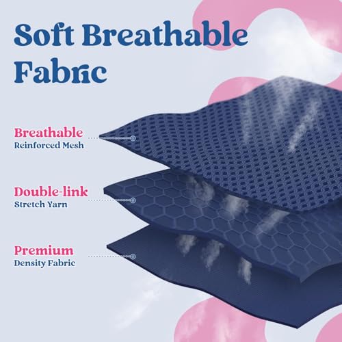 rabbitgoo Dog Harness Small Sized and Leash Set, Step in Soft Vest | Breathable Mesh, Easy Wear with Hook & Loop, Light and Reflective for Walking, Multi-colored, Navy Blue & Rose Red, XXS - color: Navy Blue & Rose Red, size: XXS (Chest: 12.4"-14.2")