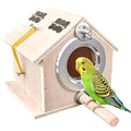 kathson Parakeet Nesting Box,Bird Nest House,Parrots Breeding Mating Hut,Cockatiel Nesting Box for Budgie,Lovebirds,Conure,Canary,Finch and Small Medium Birds,L - size: L