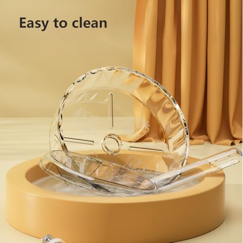 7.1in Small Hamster Wheel for Dwarf Hamsters (7.1inch) | 7.1 inch exercise wheel designed for dwarf hamsters. Smooth, quiet spinning for safe night time running. Easy to clean - size: 7.1inch