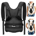 Pawaboo Pet Front Carrier Backpacks for Small Medium Dogs | Legs Out Easy-fit,Adjustable Straps,Hands-free,for Travel Hiking Cycling Camping AA-Black L - color: AA-Black, style: Large (Pack of 1)