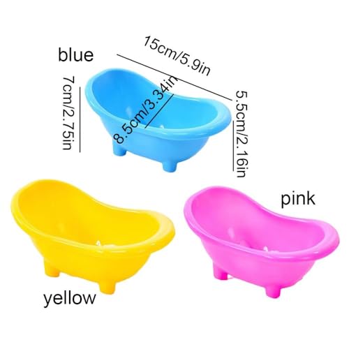 Small Animal Hamster Sand Bathtub, Hamster Bathing Sand Room, Hamster Bathing Toy, Hamster Bathtub Small Animal Bathroom for Hamster Guinea Pigs
