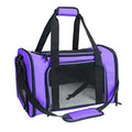 Soft Sided Carrier for Small Medium Cats Dogs,TSA Airline Approved Collapsible Travel Pet Carrier Medium Purple - color: Purple, size: Medium