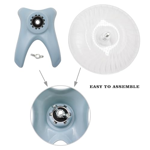 Hermit Crabs Wheel Toy, Hamster Running Wheel Toys, Small Animals Cage Accessory, Tank Accessory, Suitable for Hermit Crab Hamster Rat - color: Light Blue, size: Small