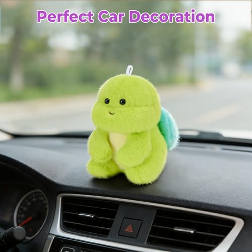 Ditucu Palm-Sized Turtle Stuffed Animals Cute Soft Plush Doll Small Plushies Toys Gifts for Kids Green 6 inch - style: Turtle B