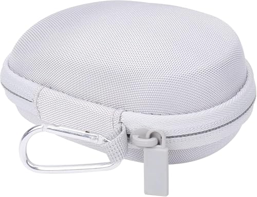 co2CREA Hard Case for Logitech MX Anywhere 3S/3/2S/2 Mouse, Pale Grey | Compact Performance Mouse Compatible, Protective EVA Carrying Storage Bag with Shockproof Foam Cushion and Carabiner - color: Pale Grey Case