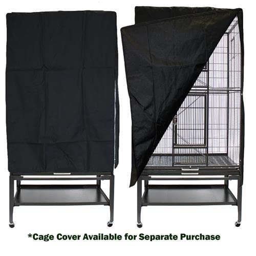 Congo Cage & Starter Package for Sugar Gliders - Includes Durable Cage, Exercise Wheel, Healthy Food Assortment, Water Bottle, Food Dishes & Nest Pouch