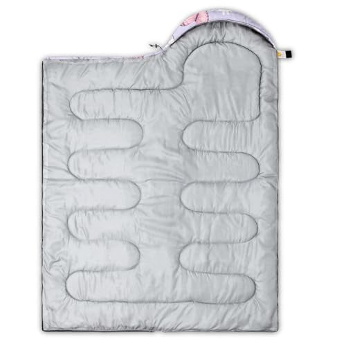 QOOMO Camping Sleeping Bags,3 Season Warm & Cool Weather,Lightweight,Waterproof Sleeping Bags for Adults & Kids,Traveling,and Outdoors,Camping Gear Equipment - color: Butterfly 3
