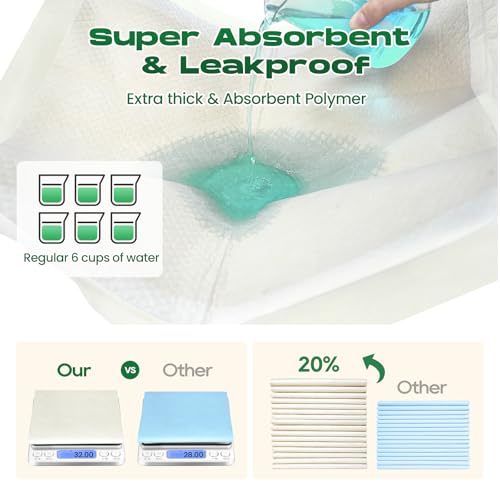 Bamboo Small Puppy Pads Pee Pads for Dogs 22"x22" 100 Count | Bamboo Training Pads Deodorizing Leakproof Quick Drying Dog Pee Pads Super Absorbent Disposable Pee Pads for Dogs Puppies - size: 22 x 22 inches (100 Count)