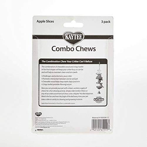 Kaytee Combo Chews Apple Slices, 6-Pack - size: 3 Count (Pack of 2)