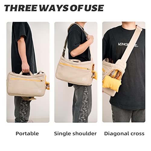 ONECUTE Soft and Comfortable Pet Carrier and Business Backpack with Strong Support - Ideal for Business, Travel, and Outings with Small Dogs and Cats (Kahki,15.7" L x 5.5" W x 9.8" H，up to 16lbs