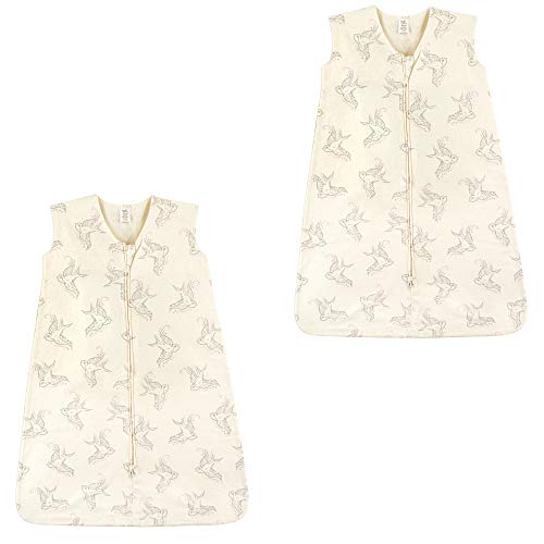 Touched by Nature Baby Organic Cotton Sleeveless Wearable Sleeping Bag, Sack, Blanket, Bird 2-Pack, 6-12 Months - color: Bird 2-pack, size: 6-12 Months