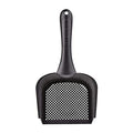 Cat Litter Scoop,Kitty Pet Shovel Scoop Reptile Terrarium Bedding Litter Cleaner Scoop For Cat Tortoise Snake,Hole:2.5mm Suitable For Very Fine Cat Litter - color: Black