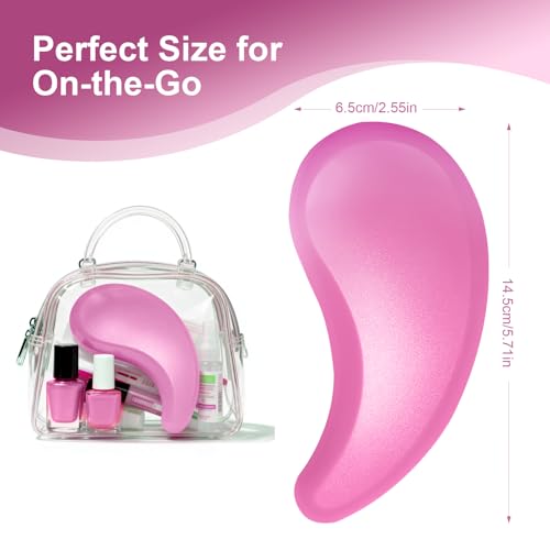 Small Dog Brush, Skin-friendly Soft Bristles (Pink) | Puppy Hair Brush, Massage and Bath Supplies, Pet Grooming Tool for Teddy, Yorkies, Maltese, Shih Tzu, Chihuahua - color: Pink