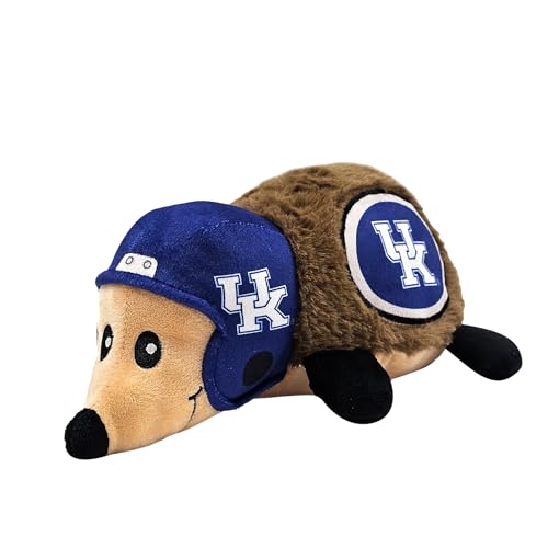 NCAA Kentucky Wildcats Plush Hedgehog Toy for Dogs & Cats, Cool Soft Pet Toy for Fun and Interactive Play, Dog Chew Toy with Squeaker, Licensed Hot Pet Toy - color: Kentucky Wildcats