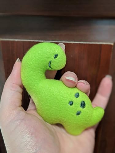 Billy the Bronto Dino Chibi Kawaii Mint Stuffed Fleece Hedgehog Rat Guinea Pig Degus Chinchilla Enrichment Toy Small Animal Photo Prop Cage Buddy Mint Stick Alternative