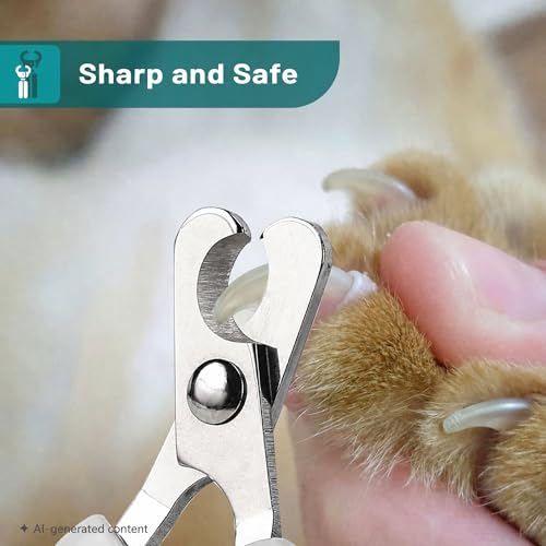 Mr. Pen- Cat Nail Clipper, Stainless Steel | Professional Sharp Cat Claw Trimmer for Small and Medium Cats, Pet Nail Clipper with Sturdy Non Slip Handle - color: Olive