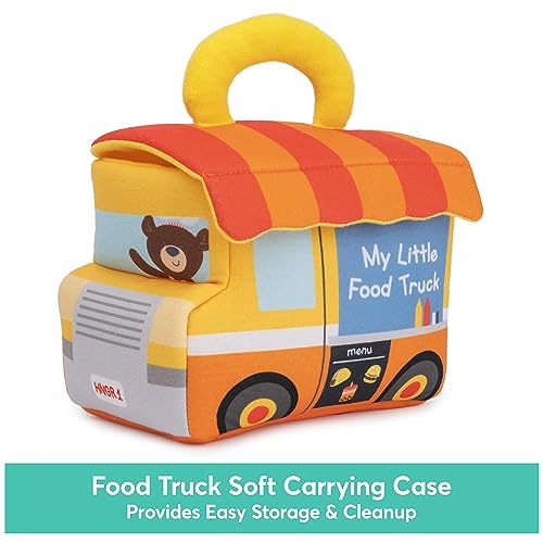 Baby GUND Play Soft Collection, My Little Food Truck 5-Piece Plush Playset with Rattle, Squeaker and Crinkle Sound Toys, Sensory Toy for Babies, 7.5” - style: Food Truck