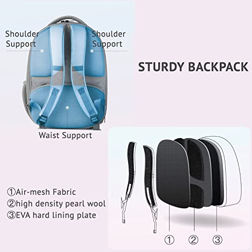 PETKIT Cat Backpack Carrier for Kitty Small Dog with Inbuilt Fan & Light | Airline-Approved Pet Backpack Bubble , Detachable Dog Backpack with Padded Strap for Travel, Hiking, Walking & Outdoor - color: Pink