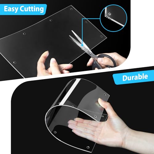 Harhana Cage-Guard, 6 Packs Clear Transparent Pet Cage Protector, Chew-Proof Barrier for Hamster, Rabbit, Bird Cages, DIY Customizable Edge Cover to Protect Wires & Prevent Mess