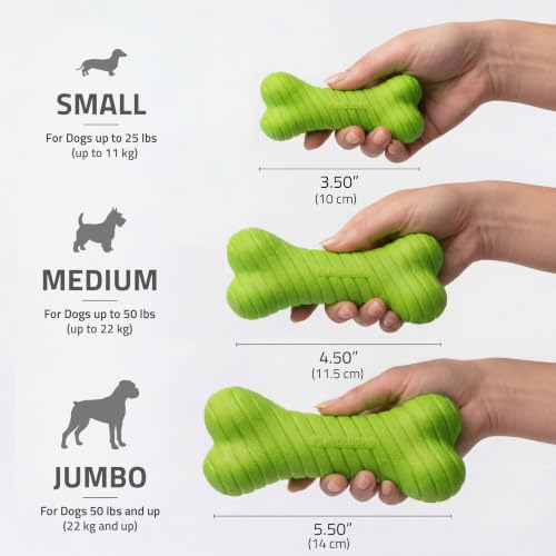 Playology Dual Layer Bone Dog Chew Toy - Jumbo, Sweet Potato Scent | Rubber Construction, All Natural Scent, Heavy Duty Design - size: Jumbo, style: Sweet Potato