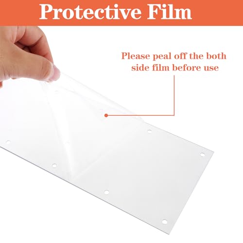 12 Pcs 14" x 4.5" Pet Cage Edge Liner PVC Clear Urine Guard Side Lining Cage Accessories for Rabbit Ferret Hamster Rat Critter Nation