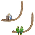 39 x 7 Inches Seagrass Mat, Natural Grass Woven Bird Net Hammock Mat, Climbing Rope Ladder Chew Toy, Cage Accessories for Parrots, Psittacines, Cockatiels, Hamsters, Lovebirds, Mice (2 Pack) - size: 39 x 7 Inch