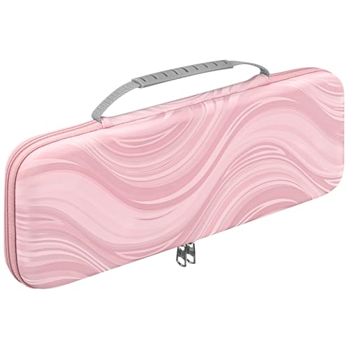 Keyboard Hard Travel Case, Compatible with Logitech K380, Pebble Keys 2 K380s, M350, M350s & More, Pink