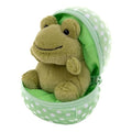 Easter Stuffed Animal - 6 inch - Surprise Zip up Egg Hideaway Springtime Inspired Plush Toy Gift for Kids, Boys and Girls - Easter Mother's Day Birthday (New Frog Egg) - color: New Frog Egg