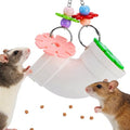 AOWPFVV Rat Enrichment Toys,Hanging Rat Foraging Toy for Cage Accessories | Slow Feeder Fancy Cage Puzzle Toy for Rats & Mice&Birds,Boredom Breaker and Keep Teeth Health