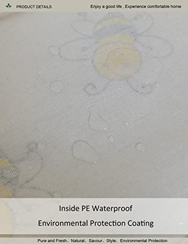 Rectangular Fabric Storage Bin, Foldable Bee print Basket | Damp-proof canvas with reinforced stitched handles.Great for clothes,books & sundries in closets,playrooms,laundry rooms. - color: Bee