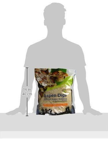 Galápagos (05064) Aspen Digs Shavings Bedding,8-Quart,Natural,(Pack of 6) - size: 8 quarts (Pack of 6)