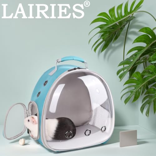 Portable Small Animal Backpack Travel Breathable Pet Carrier Bag Cages for Guinea Pig, Rabbit, Bearded Dragon, Squirrel, Tortoise, Bird, Lizard, Sugar Glider - color: Green
