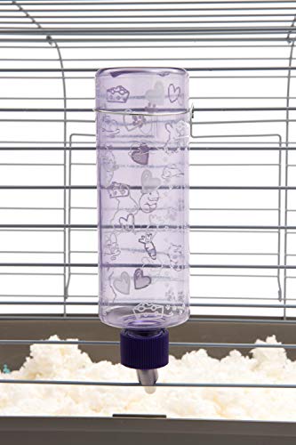 Lixit Standard Cage Water Bottles for Rabbits, Ferrets, Guinea Pigs, Hamsters, Rats, Mice and Other Small Animal's (16 Ounce, Clear Pack of 2) - color: Clear Pack of 2, size: 16 Ounce