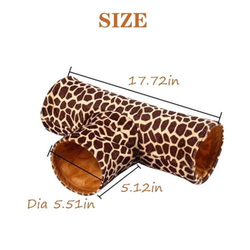 LEFTSTARER Guinea Pig Tunnel Guinea Pig Hideout Collapsible 3 Way Tunnel Tubes Toy for Ferret Hedgehog Chinchillas Mice Rat Rabbit - color: 3 Way Tunnel Tubes