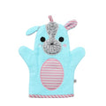 ZOOCCHINI Baby Bath Mitt - Ultra-Soft Washcloth Glove, 100% Cotton Snow Terry, Designed in The USA 1 Mitt/Pack (Yoko The Yorkie) - color: Yoko the Yorkie
