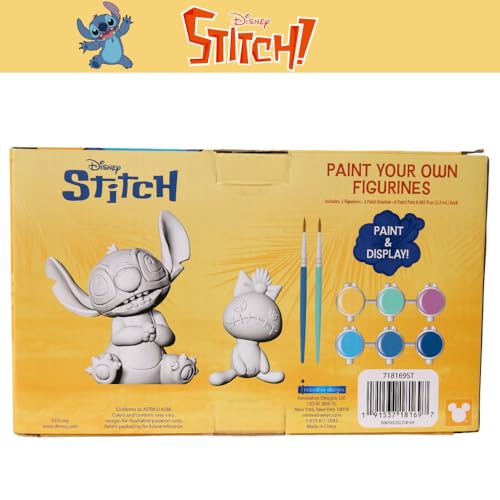 Innovative Designs Disney Stitch DIY Paint Your Own Figurines Arts and Crafts Set for Boys and Girls - style: Stitch