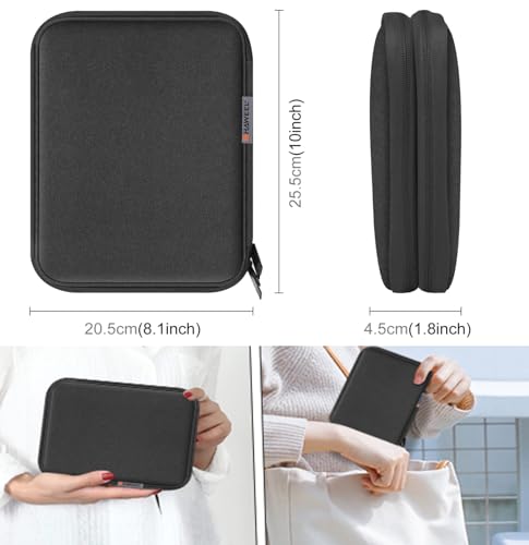 Electronic Accessories Organizer Carry Bag, Travel Cable Organizer Pouch, Watch Band Storage Case, Double Layers Oxford Cloth Watch Strap Holder for Cord, Charger, Phone, Earphone, USB Cable (L) - size: L