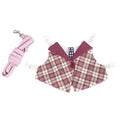 Bunny Harness and Leash,Adjustable Soft Guinea Pig Clothes Pet Rabbit Ferret Harness Costumes for Small Animals Dress - color: Pink, size: Small