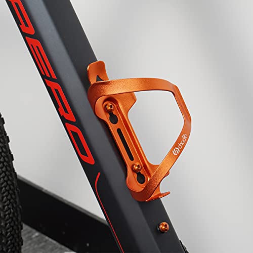 Chooee Mountain Bike Water Bottle Cage, Aluminum Bicycle Water Bottle Holder for Road Bikes Orange 2-Pack - color: Orange